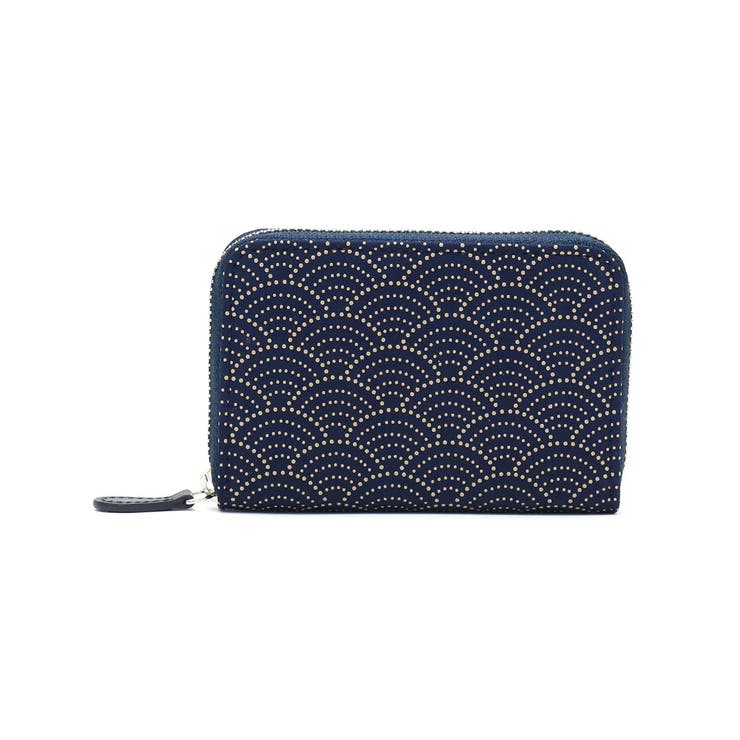 青海波(紺x白) | ［印傳屋］小銭入れ 印伝 インデンヤ | ギャレリア Bag＆Luggage
