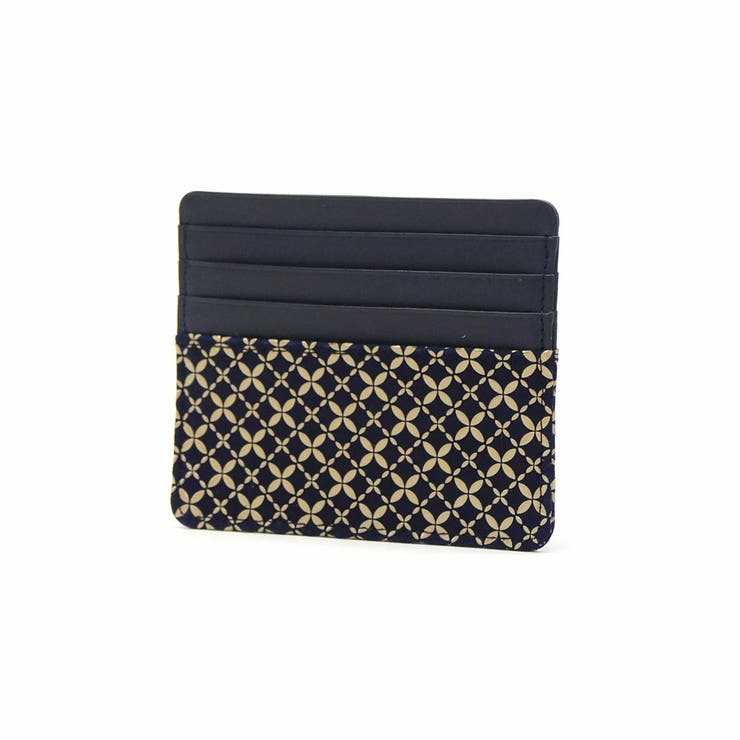 七宝繋ぎ(紺x白) | インデンヤ カードケース 印傳屋 | ギャレリア Bag＆Luggage