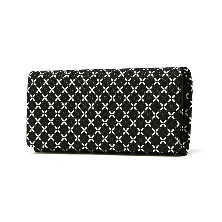 七宝繋ぎ(黒x白) | 印傳屋 財布 印伝 | ギャレリア Bag＆Luggage