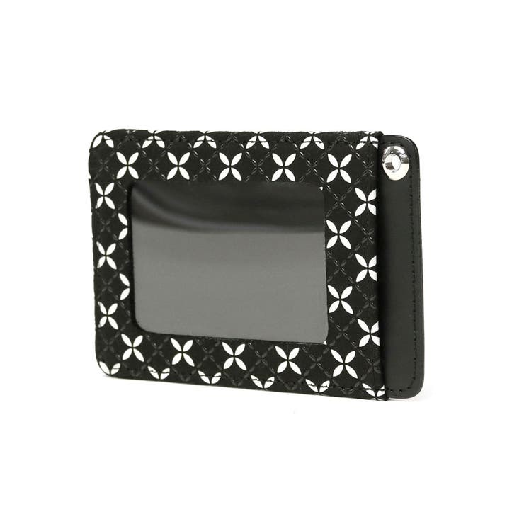 七宝繋ぎ(黒x白) | 印傳屋 パスケース 印伝 | ギャレリア Bag＆Luggage