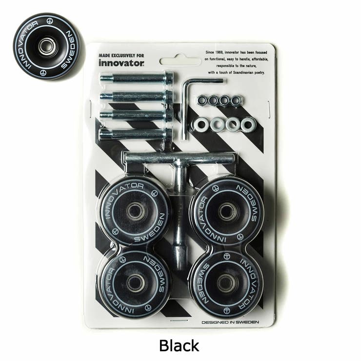 ブラック | 【日本正規品】イノベーター 交換用キャスター スーツケース | ギャレリア Bag＆Luggage