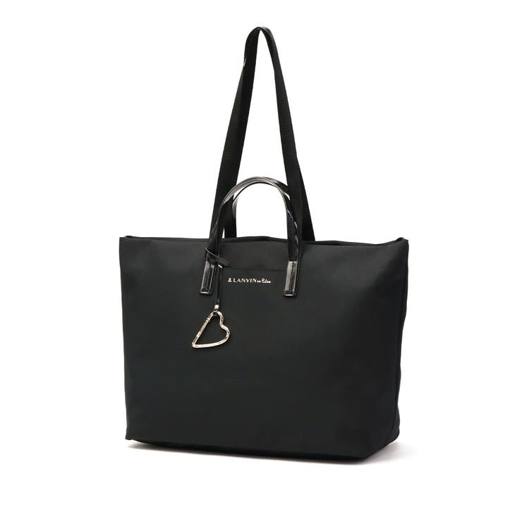 Lawny ラウニー　キャンバス　トートバッグ　反射材　黒　ミュージアムショップ Lawny ラウニー キャンバス トートバッグ 反射材 黒