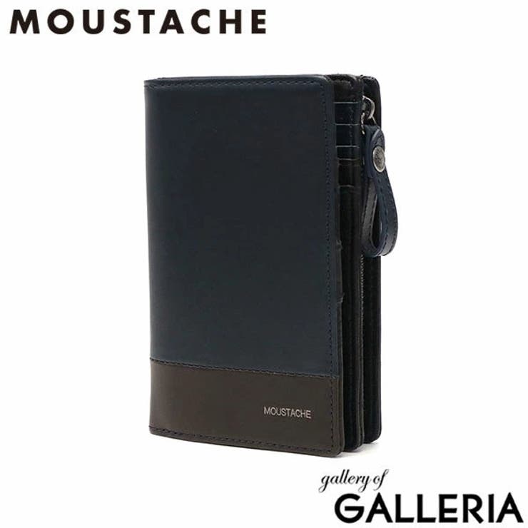 ネイビー | ムスタッシュ 二つ折り財布 メンズ | ギャレリア Bag＆Luggage