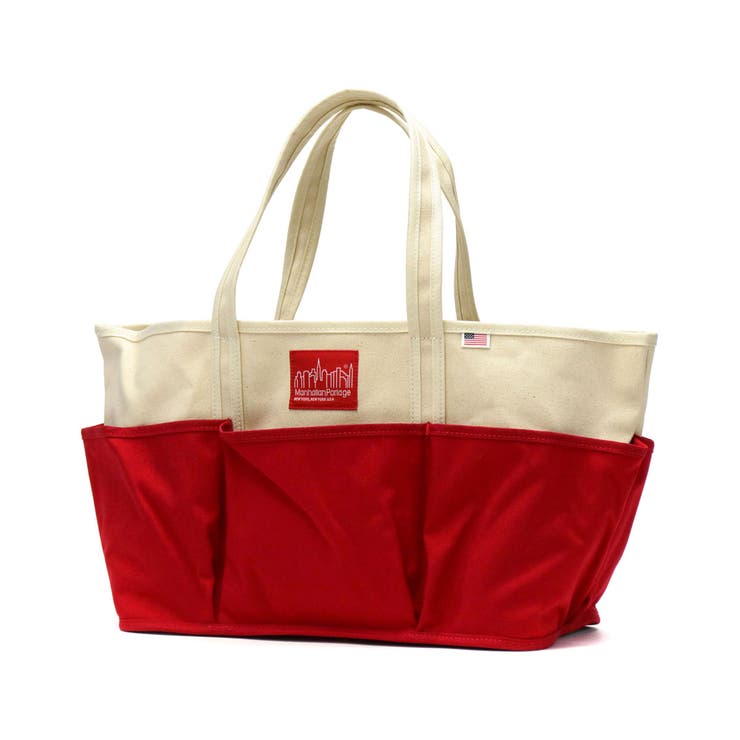 ナチュラルxレッド | 日本正規品 マンハッタンポーテージ トートバッグ | ギャレリア Bag＆Luggage
