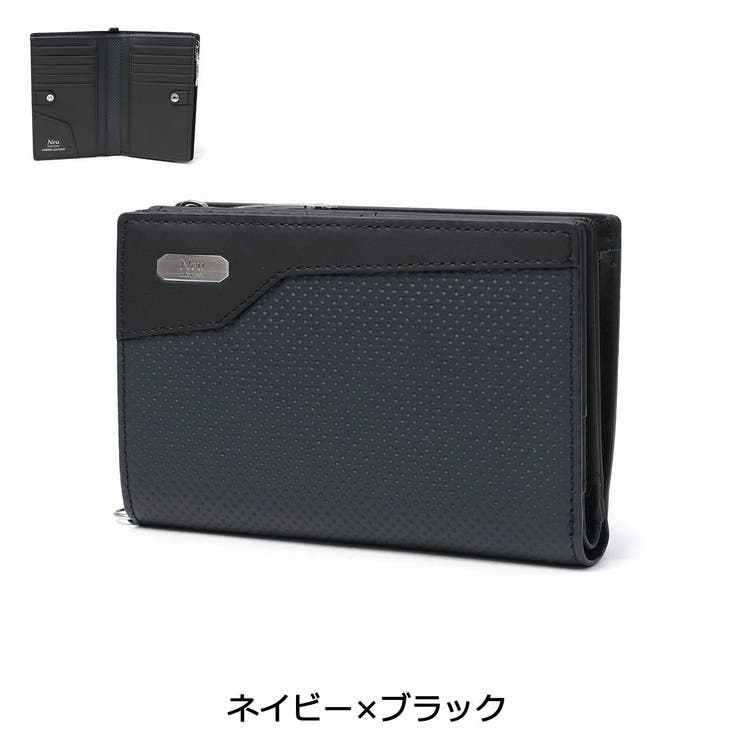 ネイビー×ブラック | Neu interesse 二つ折り財布 | ギャレリア Bag＆Luggage