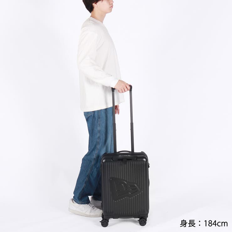 ニューエラ　シルバー スーツケース 33-38L Wheel Carry Case 33-38L キャリーケース SMALL シルバー
