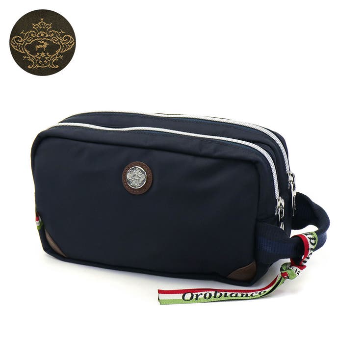ネイビーxブラウン(03) | オロビアンコゴルフ ポーチ Orobianco | ギャレリア Bag＆Luggage