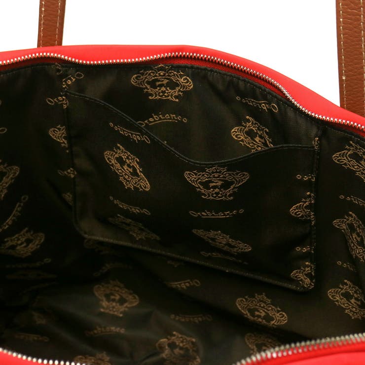 【美品】オロビアンコ トートバッグ ブラック 赤ライン 美品】オロビアンコ トートバッグ ブラック 赤ライン