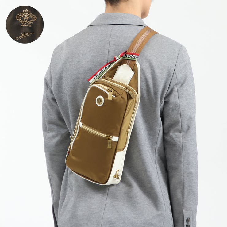 オリーブxホワイト(07)】日本正規品 オロビアンコ ボディバッグ[品番