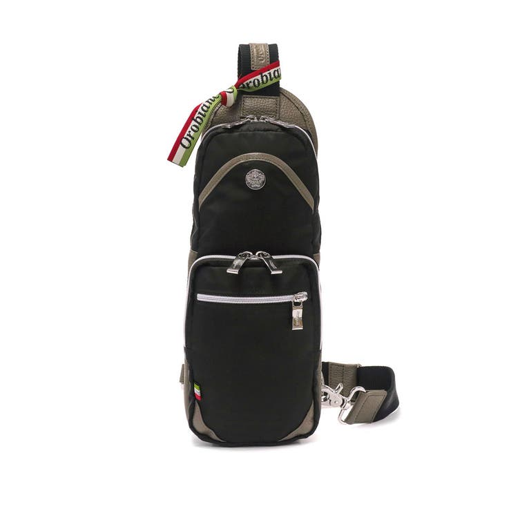 オロビアンコ GIACOMIO ナイロン×レザー オリーブ系×ブラウン 【公式通販】