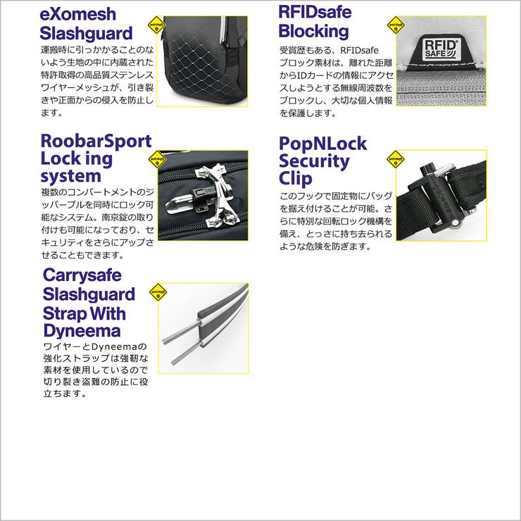パックセーフ ボディバッグ pacsafe | ギャレリア Bag＆Luggage | 詳細画像25 