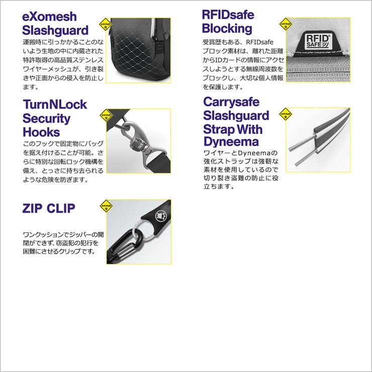 パックセーフ ボディバッグ pacsafe | ギャレリア Bag＆Luggage | 詳細画像20 