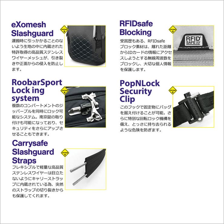 パックセーフ ボディバッグ pacsafe | ギャレリア Bag＆Luggage | 詳細画像26 