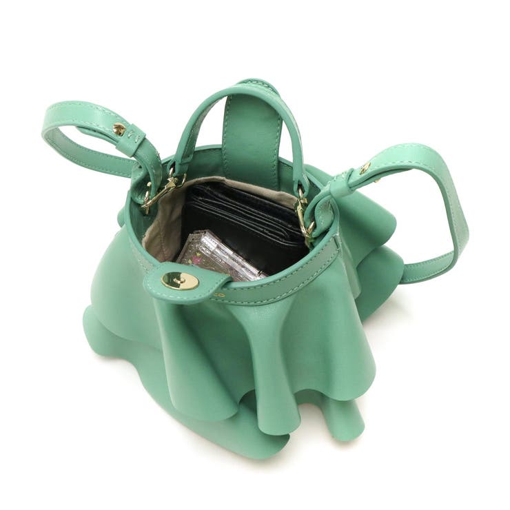 美品 repetto レペット レザー フリル ショルダーバッグ ネイビー repetto（レペット） レザーショルダーバッグ Studio Bag Small