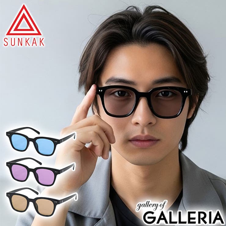SUNKAK サンカクスクエアサングラス SUNKAK ( サンカク ) TYPE 16 WORLD BIG LOGO SUNGLASSES