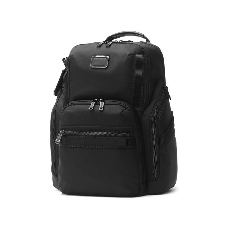 A4可 TUMI キャンバス リュック ロゴ型押し ファスナー 肩掛け 茶 正規品 トゥミ リュック[品番：GLNB0009112]｜ギャレリア