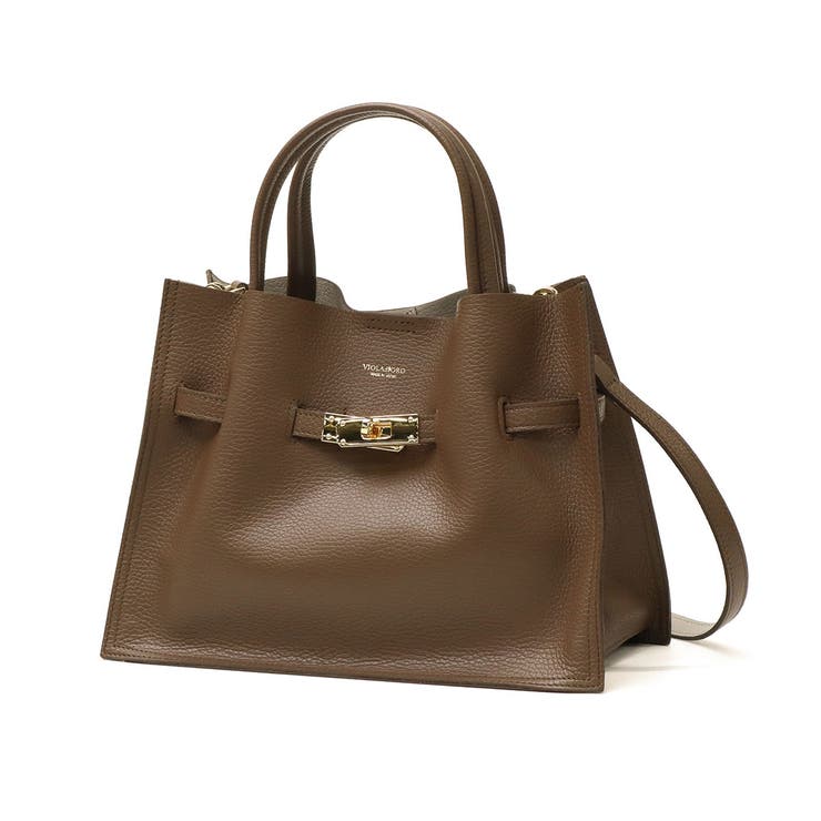 brown×gray | 正規品 ヴィオラドーロ トートバッグ | ギャレリア Bag＆Luggage