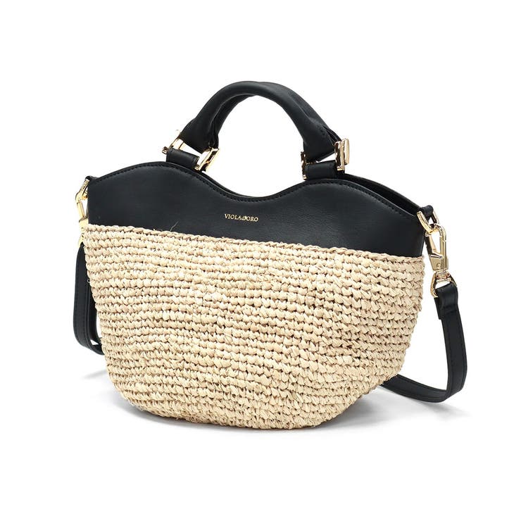 natural×black | 正規品 ヴィオラドーロ トートバッグ | ギャレリア Bag＆Luggage