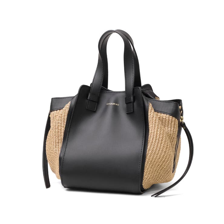 natural×black | 正規品 ヴィオラドーロ トートバッグ | ギャレリア Bag＆Luggage