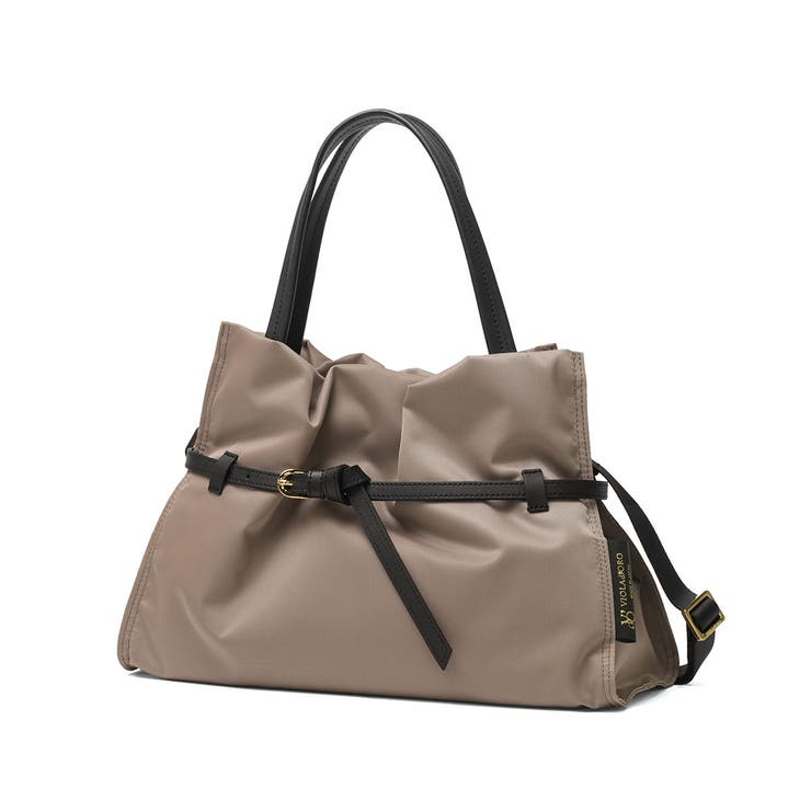 taupe×black | 正規品 ヴィオラドーロ トートバッグ | ギャレリア Bag＆Luggage