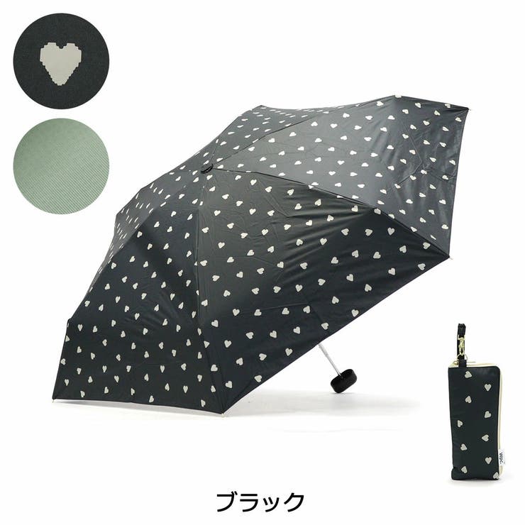 ブラック | Wpc 折りたたみ傘 晴雨兼用 | ギャレリア Bag＆Luggage