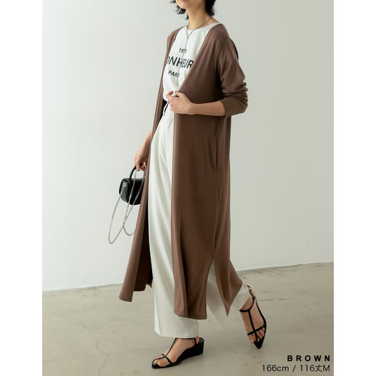 2丈から選べるロングカーディガン | Re:EDIT | 詳細画像12 