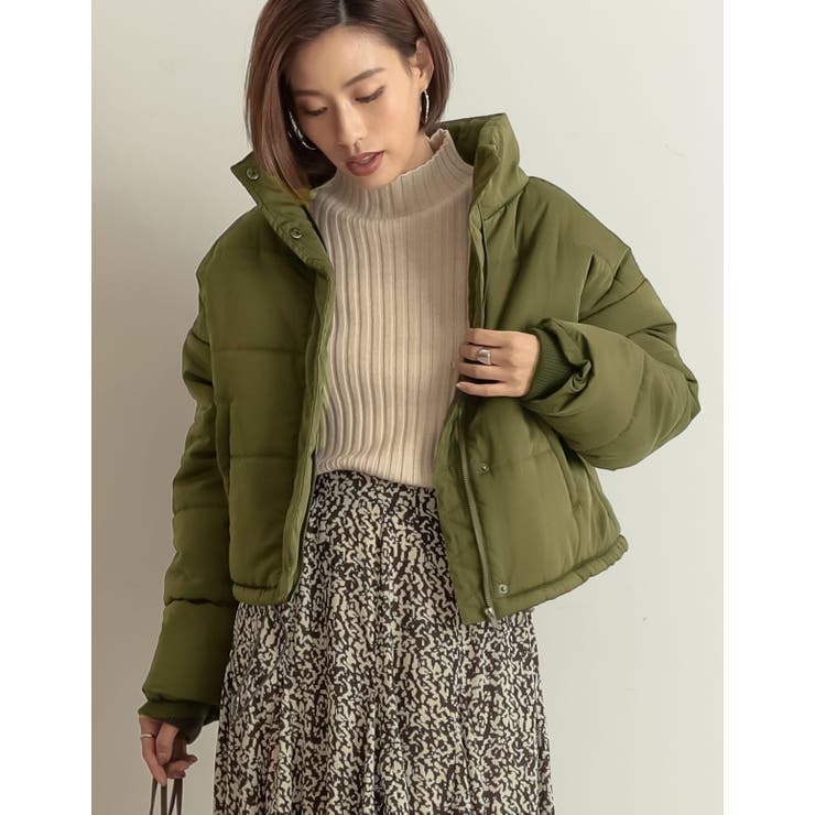 コーデの主役に カラーで遊ぶダウンライクアウター 中綿カラーショートブルゾン 品番 Gs Re Edit リエディ のレディース ファッション通販 Shoplist ショップリスト