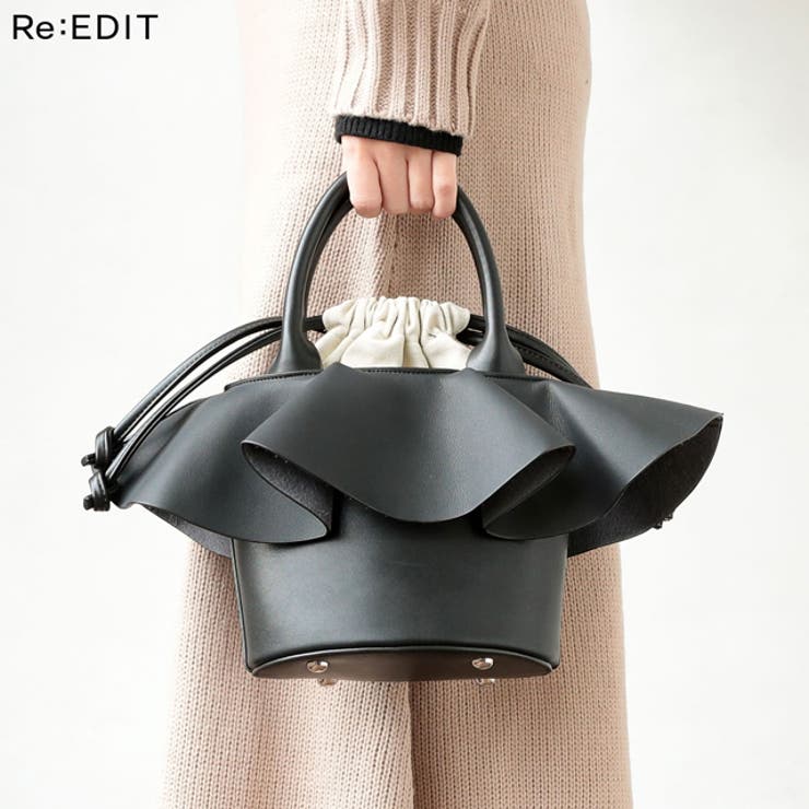 大ぶりのフリルが華やかなバッグ ラッフルフリルショルダーバッグ バッグ 品番 Gs Re Edit リエディ のレディースファッション通販 Shoplist ショップリスト