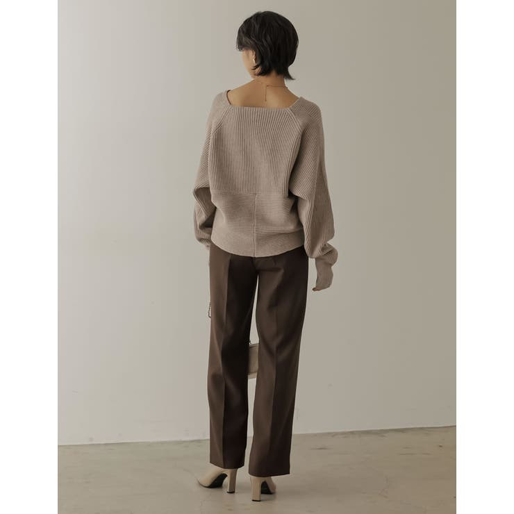 トレンドライクもフェミニンも叶えるカシュクールニット フロントカシュクールニット… | Re:EDIT | 詳細画像9 