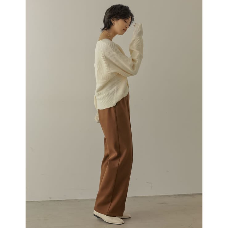 トレンドライクもフェミニンも叶えるカシュクールニット フロントカシュクールニット… | Re:EDIT | 詳細画像21 
