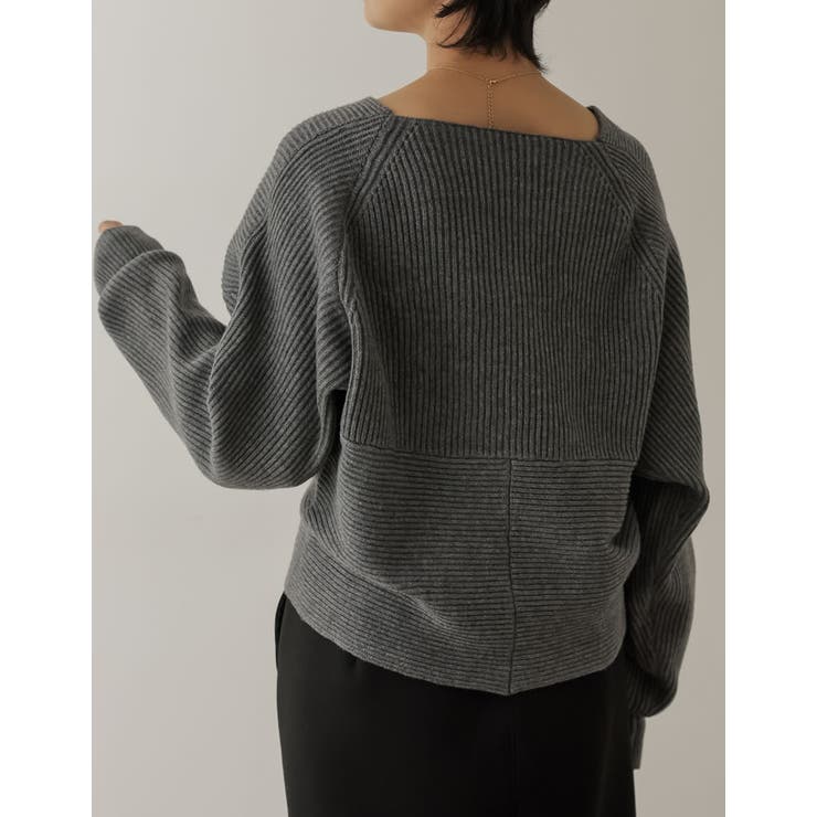 トレンドライクもフェミニンも叶えるカシュクールニット フロントカシュクールニット… | Re:EDIT | 詳細画像24 