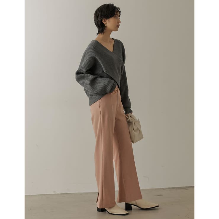 トレンドライクもフェミニンも叶えるカシュクールニット フロントカシュクールニット… | Re:EDIT | 詳細画像27 