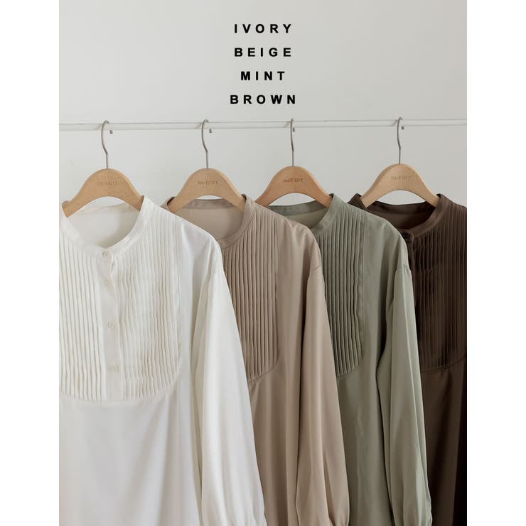 ヴィンテージライクでクラシカルなサテンブラウス | Re:EDIT | 詳細画像2 