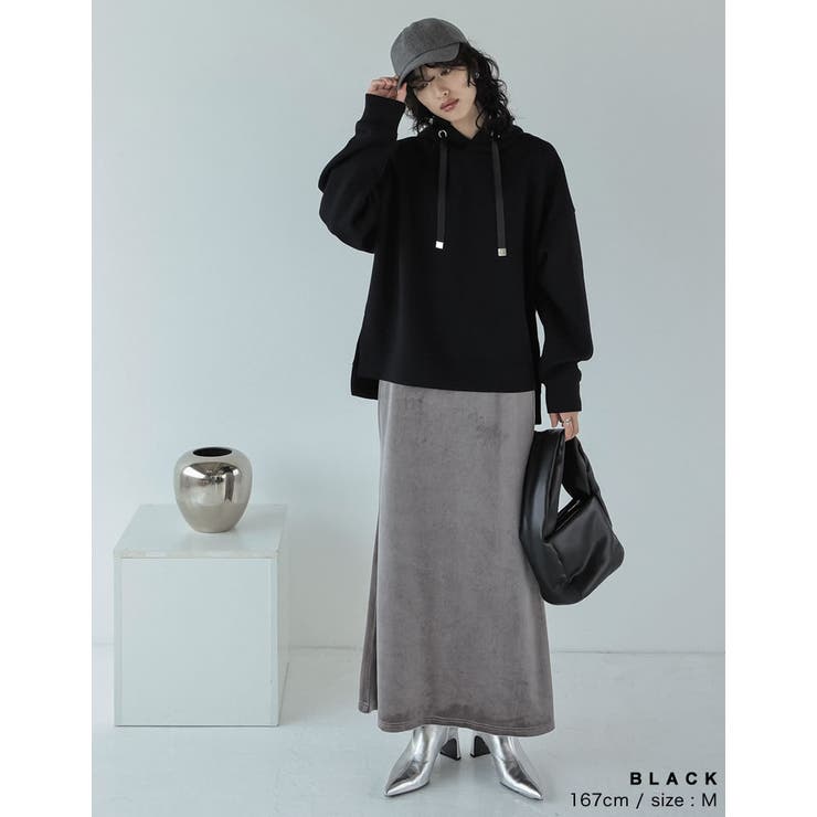 [累計販売枚数2.3万枚][イージーケア]オーバーサイズダンボールパーカー | Re:EDIT | 詳細画像5 