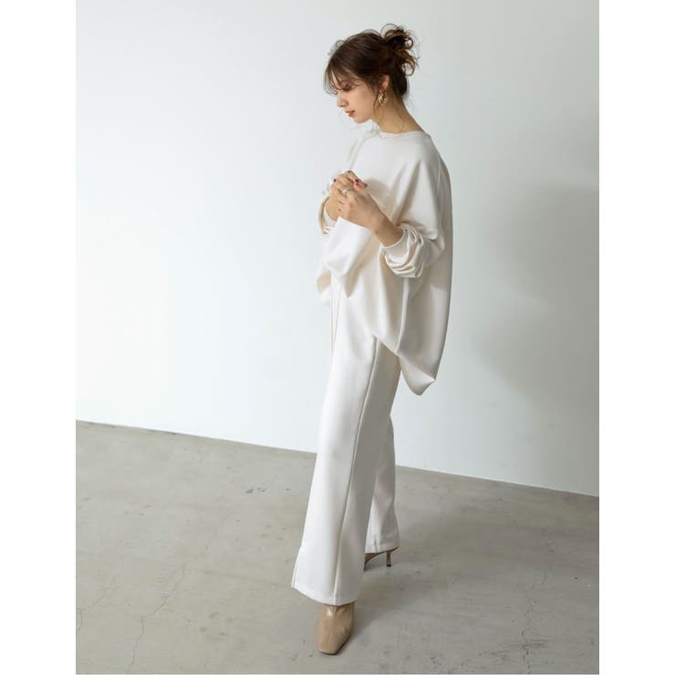 今季大注目のダンボールパンツ とろみダンボールセンターシームスラックスパンツ | Re:EDIT | 詳細画像17 