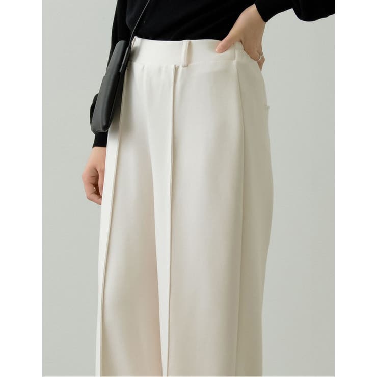 今季大注目のダンボールパンツ とろみダンボールセンターシームスラックスパンツ | Re:EDIT | 詳細画像19 