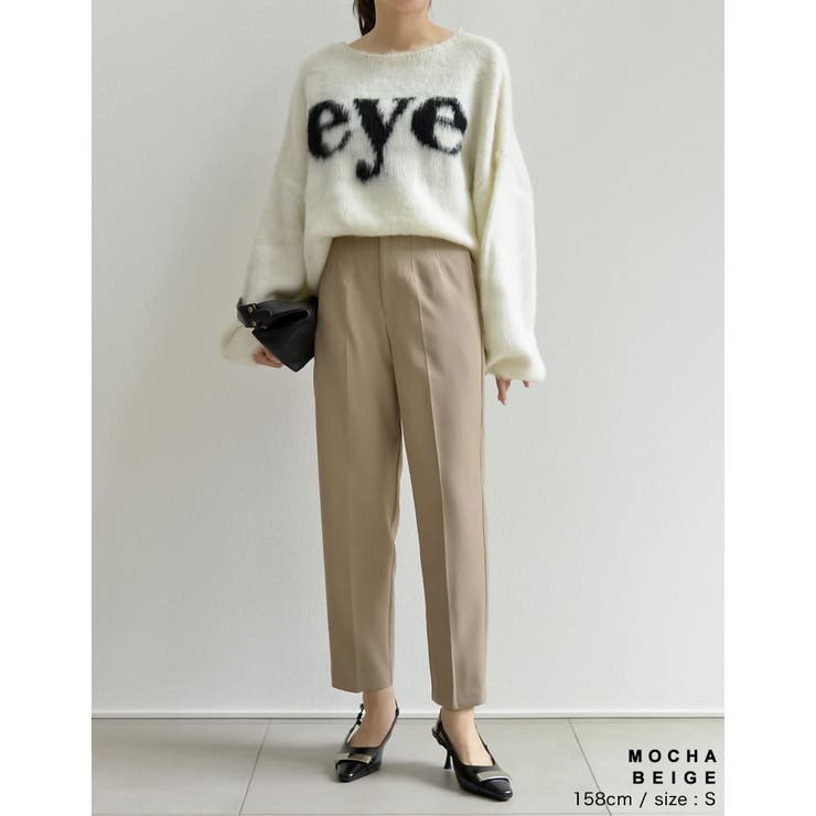 [低身長/高身長サイズ有]ツイルハイウエストダーツテーパードパンツ | Re:EDIT | 詳細画像16 