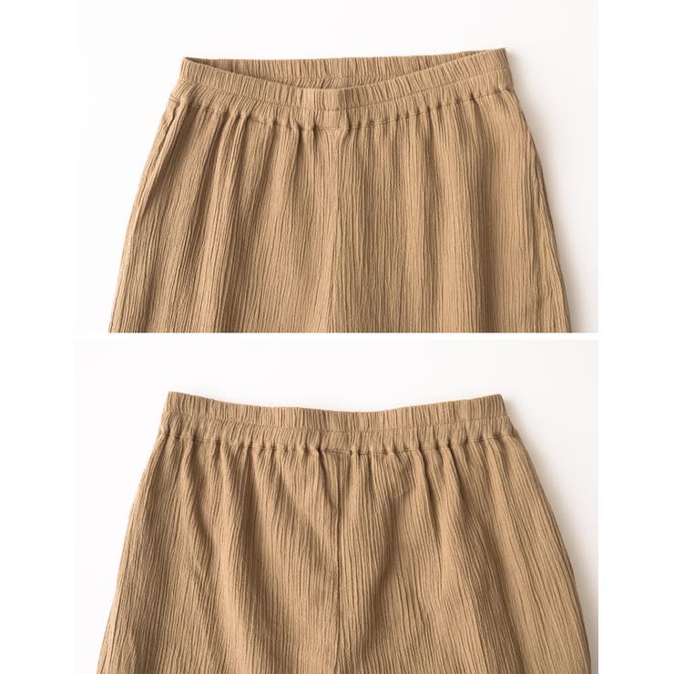 インド綿のナチュラルな風合いの美脚パンツ インド綿楊柳ストレートパンツ パンツ | Re:EDIT | 詳細画像26 