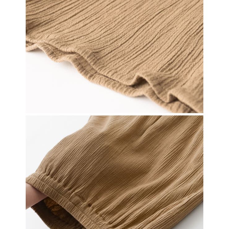 インド綿のナチュラルな風合いの美脚パンツ インド綿楊柳ストレートパンツ パンツ | Re:EDIT | 詳細画像28 