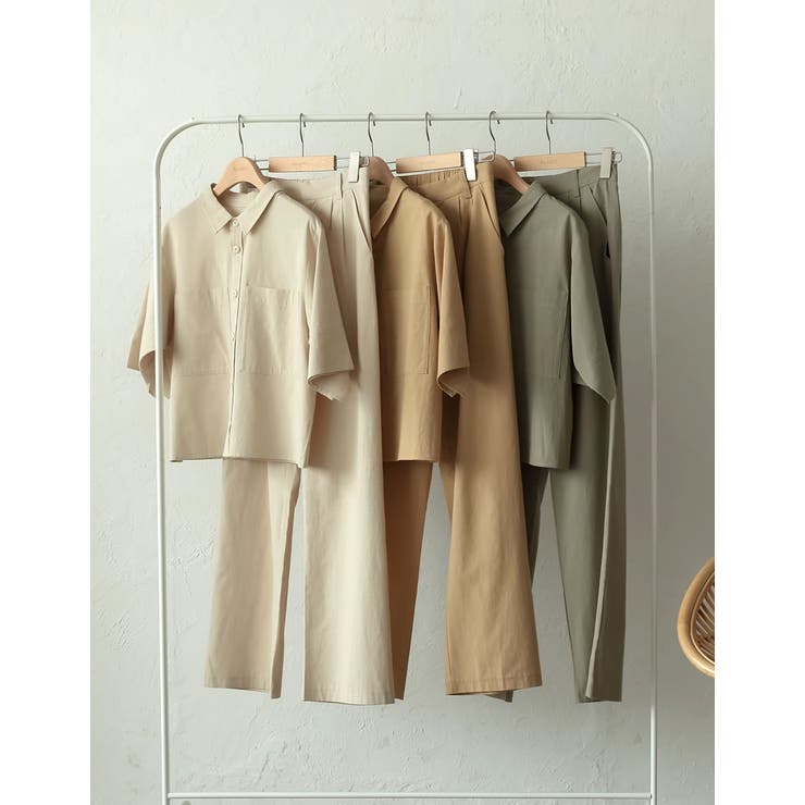 大人のサファリルックでトレンドライクに リネンブレンドサファリ