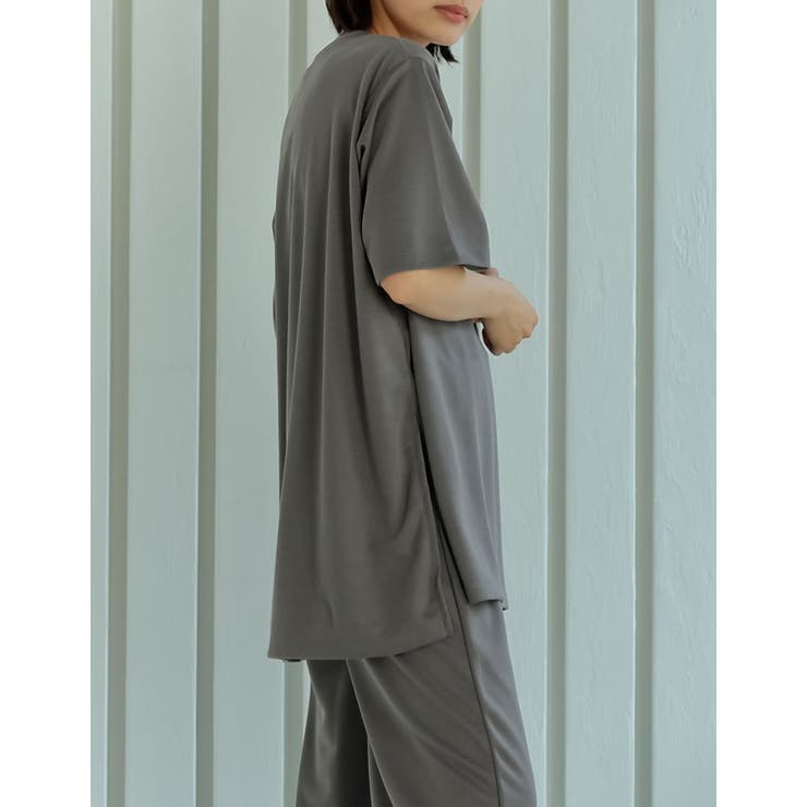 おうち時間にぴったりな楽ちんセットアップ カットソー＆ワイドパンツセットアップ | Re:EDIT | 詳細画像6 