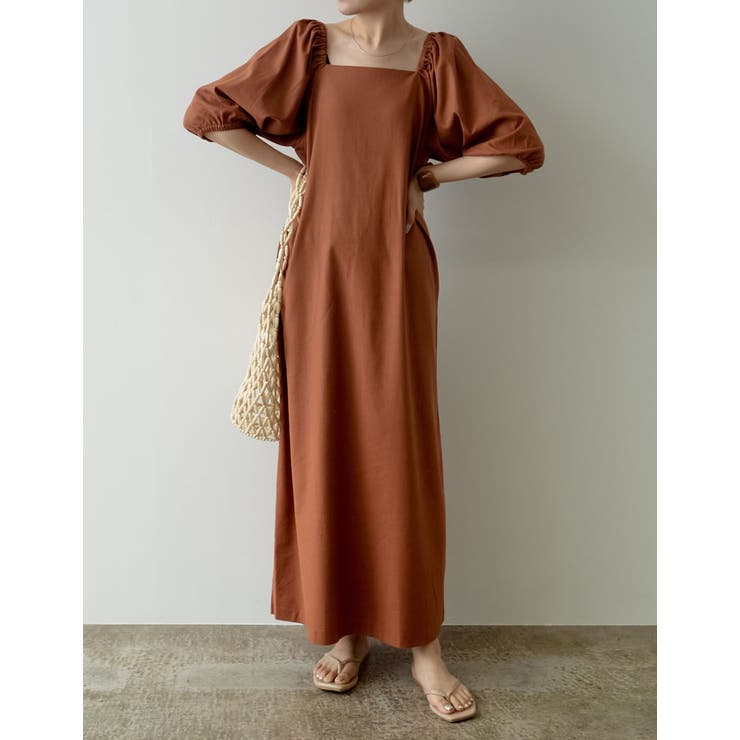 1枚で上品なコーデが完成する旬のリネンワンピース 品番 Gs Re Edit リエディ のレディースファッション通販 Shoplist ショップリスト