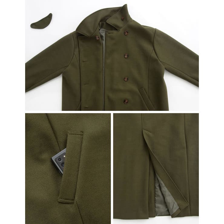 [低身長サイズ有]3WAYフェイクウールロングステンカラーコート | Re:EDIT | 詳細画像31 