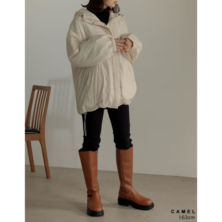 トラックソールで、今季旬のモードな足元に エコレザートラックソールロングブーツ | Re:EDIT | 詳細画像27 