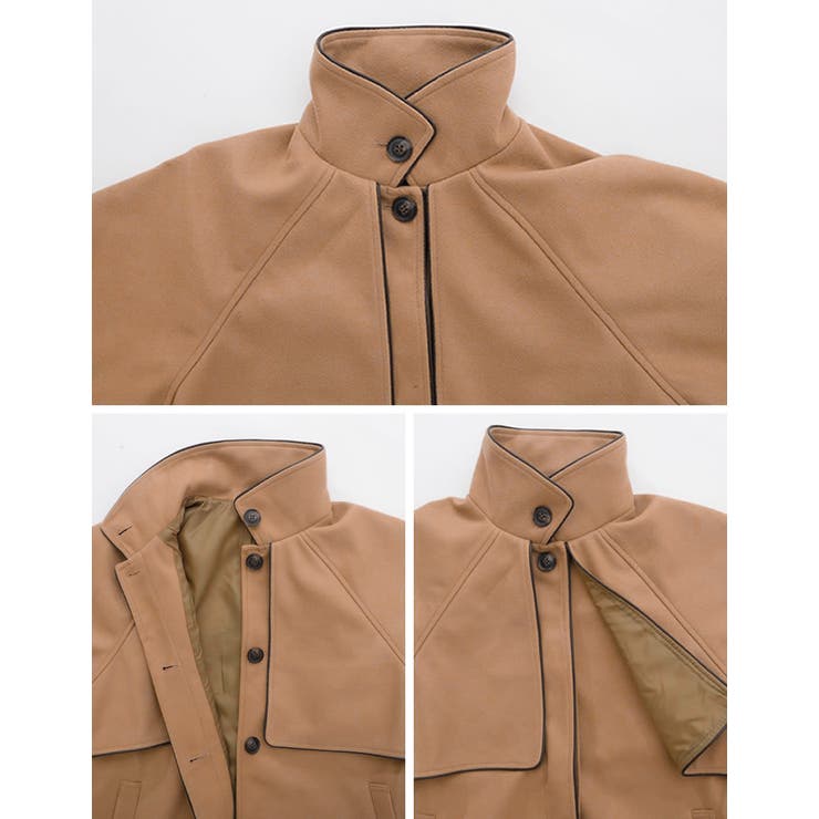 パイピングデザインが旬のオーバーサイズコート | Re:EDIT | 詳細画像11 