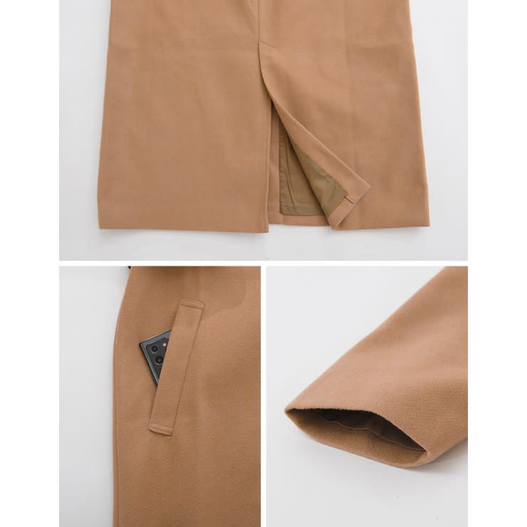 パイピングデザインが旬のオーバーサイズコート | Re:EDIT | 詳細画像12 