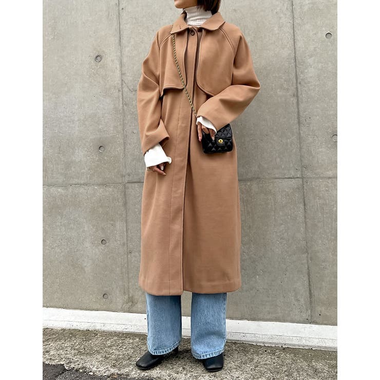 パイピングデザインが旬のオーバーサイズコート | Re:EDIT | 詳細画像2 