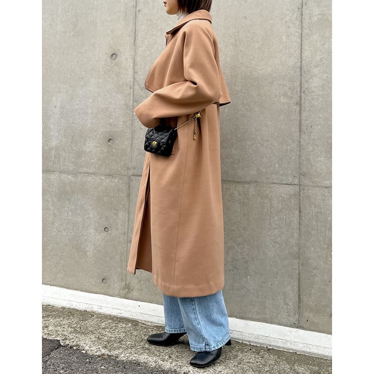 パイピングデザインが旬のオーバーサイズコート | Re:EDIT | 詳細画像5 