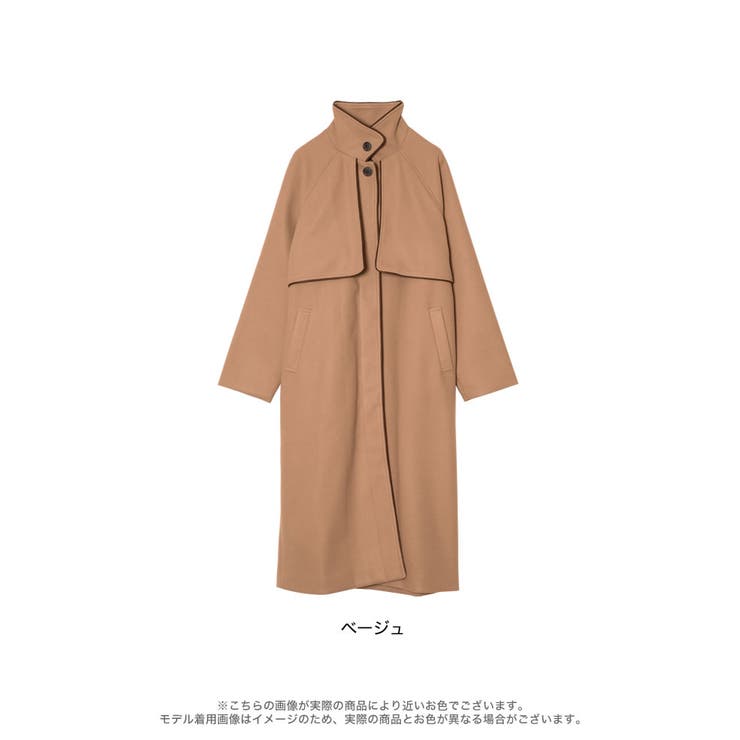 パイピングデザインが旬のオーバーサイズコート | Re:EDIT | 詳細画像14 