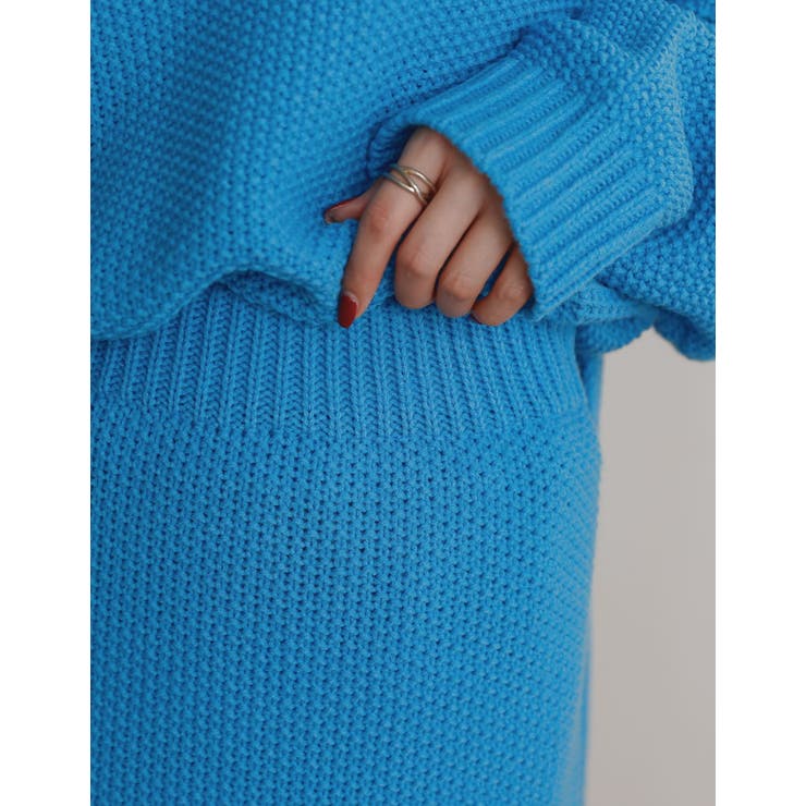 大人のリラックススタイルに [低身長サイズ有]鹿の子編みストレートニットスカート… | Re:EDIT | 詳細画像23 